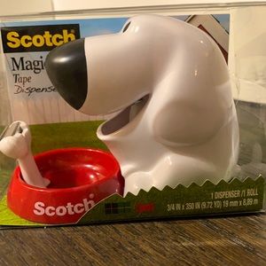 Magic dog tape dispenser